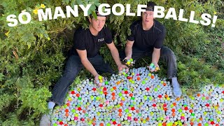 We Found Thousands of Lost Balls in the Golf Course Bushes!