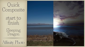 Sleeping Dragon - A Quick Composite Video Tutorial Start to Finish with Affinity Photo