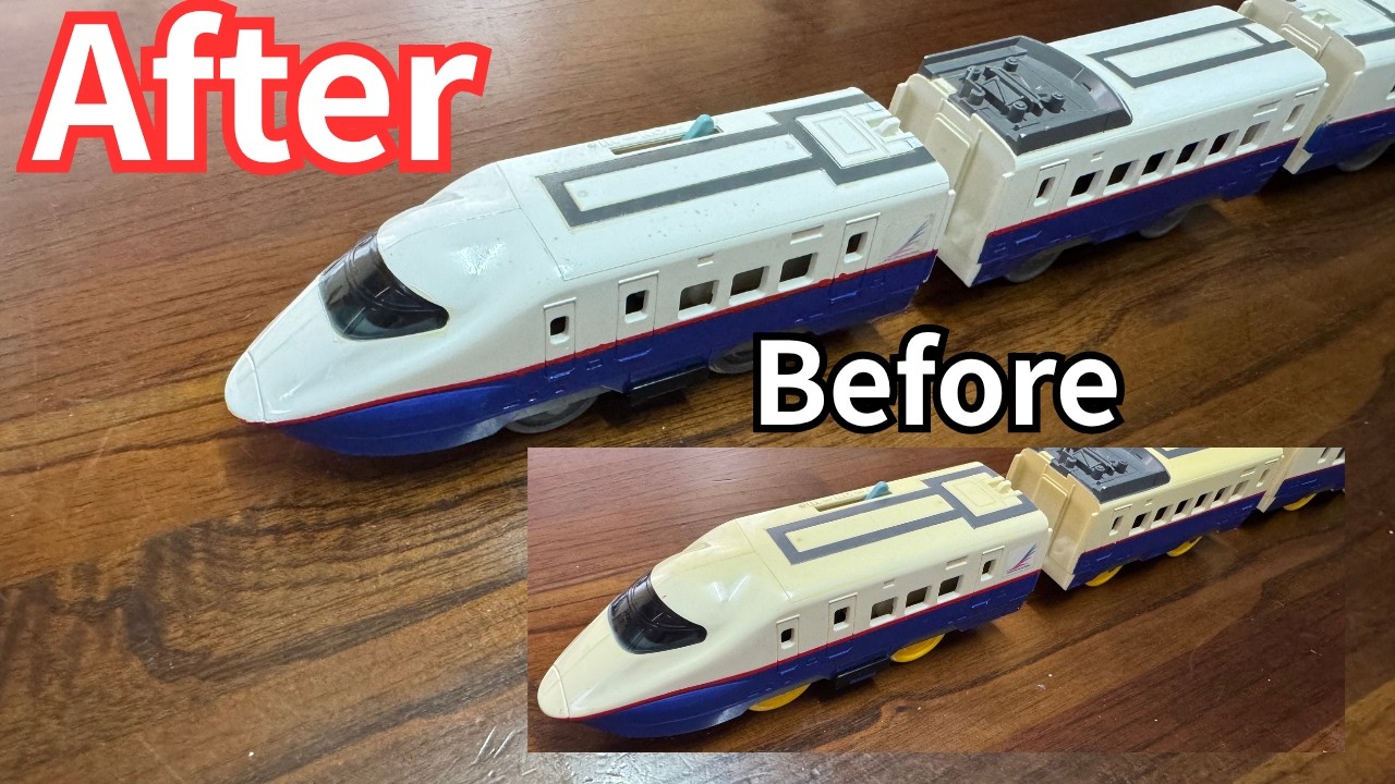 Full] Can I Clean Up These Filthy 20-Year-Old Plarail Trains