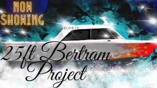 25ft Bertram Project (Blob 19) 2yrs of work in 14mins, boat restoration