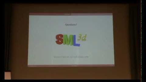 ML Family 2014: SML3d: 3D Graphics for Standard ML (Demo)