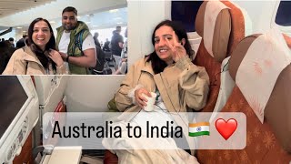 Melbourne to India || Air India Flight experience