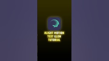 How to Create a Glowing Text Effect in Alight Motion 💀🔥 | #short #alightmotion #virlshort