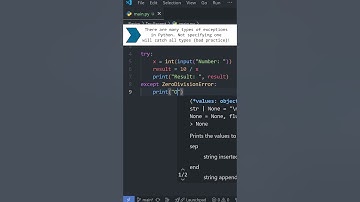 Python Basics: ERROR HANDLING in Under a Minute! 🚨