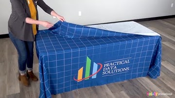 How to Fold a Trade Show Table Cover to Reduce Wrinkles