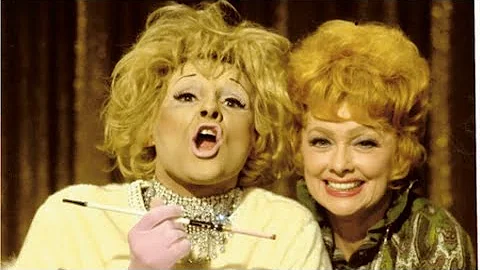 JIM BAILEY as Phyllis Diller w/ Lucille Ball