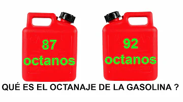 ¿Cuál es la gasolina de 87 octanos?