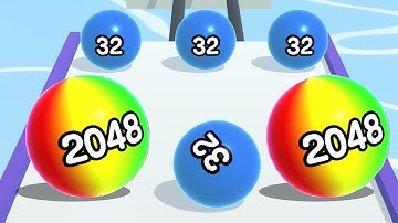 Ball Run 2048 - All Levels Gameplay Android, iOS ( Levels 4120 )