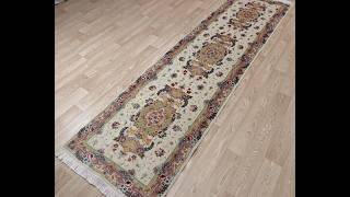 2 8 x 10 2 Tabriz Runner Wool Silk Authentic Persian Rug