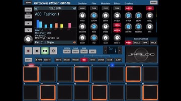 Groove Rider GR-16 - 100 Patterns demo on ios ipad from the great JimAudio
