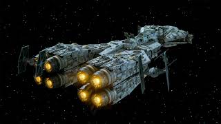 Ties Strafing A Corellian Frigate Wip