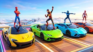 Spider Cars Racing Challenge in GTA 5 ! Superhero Cars Race for Kids | GTA 5 Fun Gameplay screenshot 4