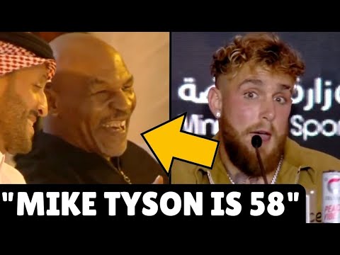 Mike Tyson REACTS to Jake Paul CALLOUT during press conference with Tommy Fury!