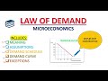 LAW OF DEMAND EXPLAINED | MEANING, ASSUMPTIONS, GRAPH &amp; EXCEPTIONS |CLASS 11| B.COM | MICROECONOMICS