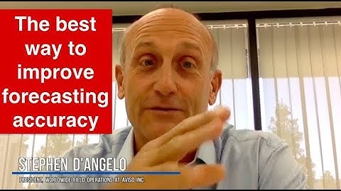 The best way to improve sales forecasting accuracy