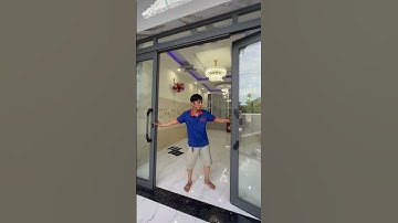 Cửa nhôm 4 cánh xếp trượt cho nhà phố #youtubeshorts #xuhuong #cuanhom #cokhi #huongdan #chiase