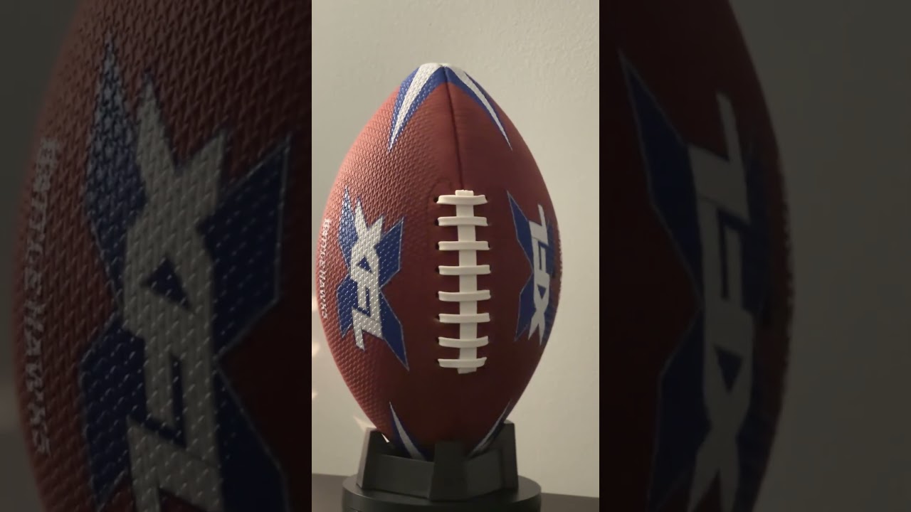 Evolution of the #XFL footballs from 2001 to 2020 to 2023