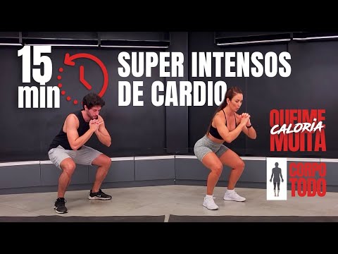 Cardio Super Intenso em 15 min | Para Queimar muita caloria | Sem Equipamento