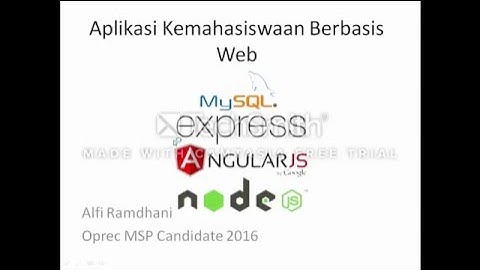 Web Single Page Application with RESTful API (MySQL Express Angular Node)