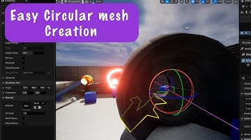 Create a complex Circular mesh in Unreal engine 5 with PathRev & BdryRev