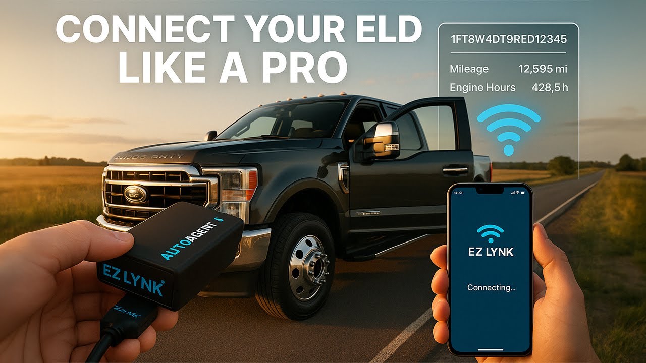 How To Connect Your ELD Like a Pro | EZ LYNK Auto Agent 3 Tutorial ...