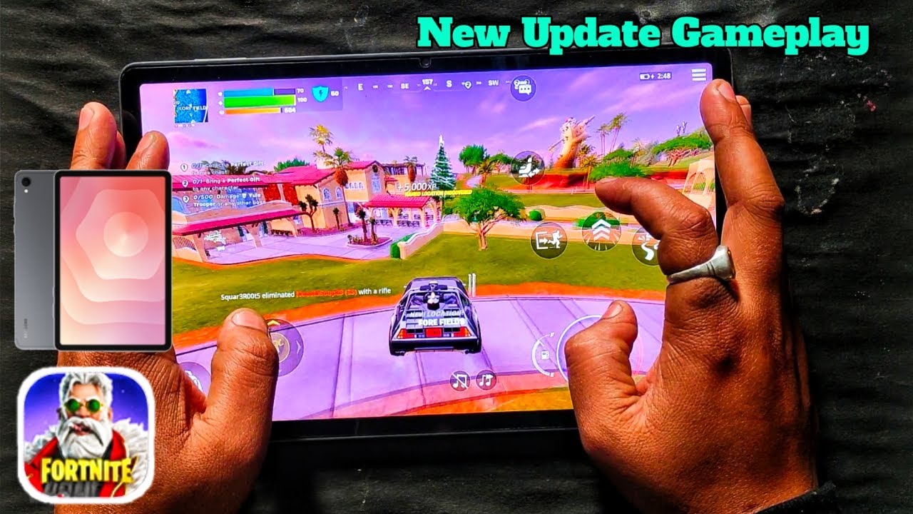 Samsung Galaxy Tab S11 11 inch 120 FPS Fortnite Mobile Gameplay,Fortnite Mobile Chapter 7 Season 1