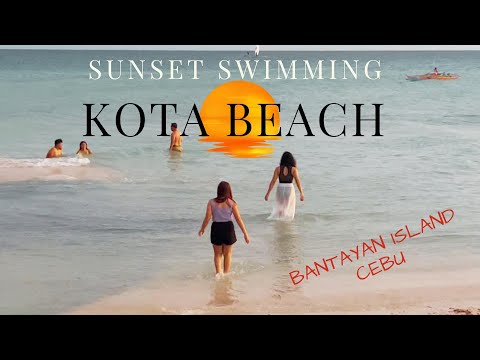 SUNSET SWIMMING AT KOTA BEACH I Bantayan Island, Cebu