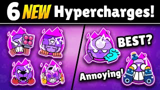 ALL NEW 6 HYPERCHARGE BRAWLERS ARE HERE | Brawl Stars Sneak Peek