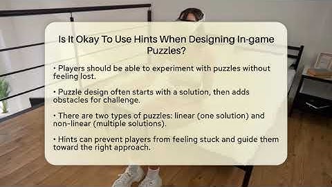 Is It Okay To Use Hints When Designing In-game Puzzles? - Video Gamers Vault