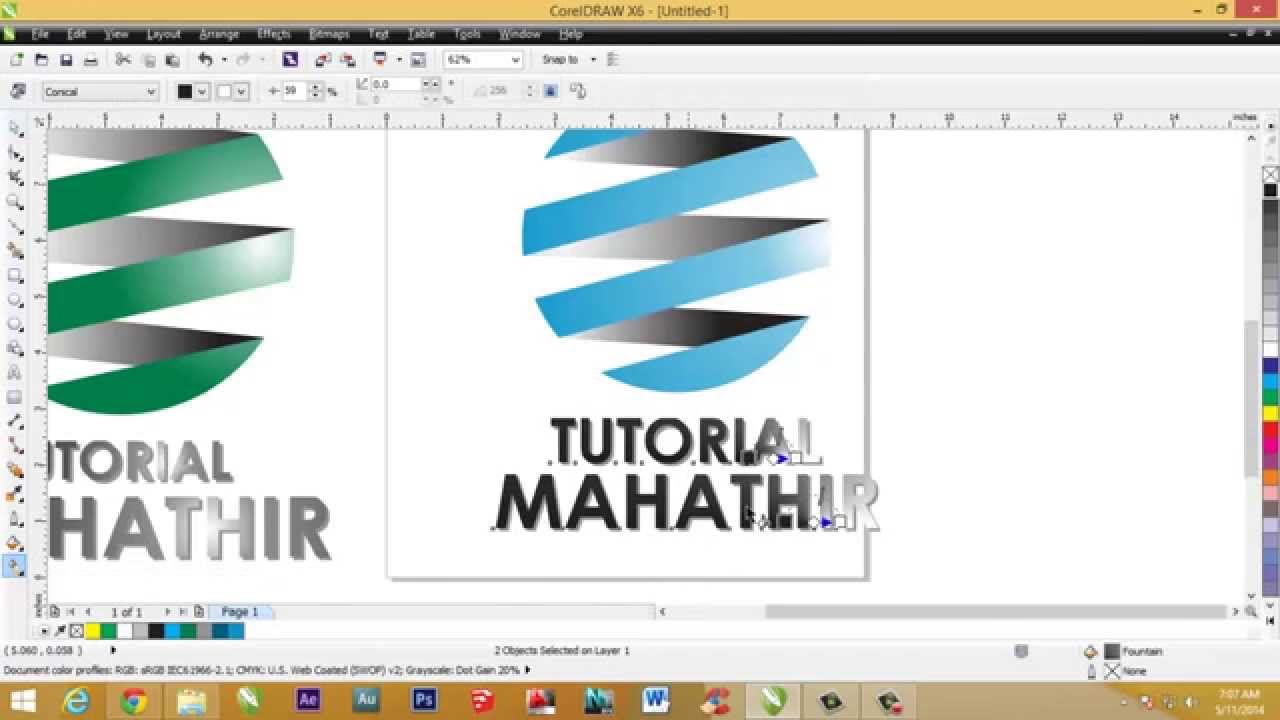 Cara Membuat Logo 3d Dengan Coreldraw X6