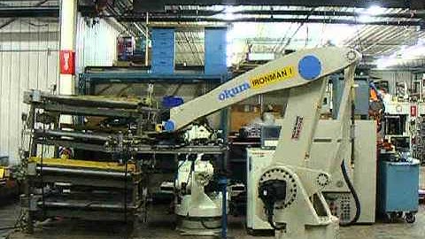 Okura A1600 Robotic Palletizer Jogging