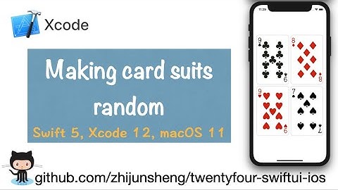 iOS SwiftUI 025: Making card suits random for our SwiftUI 24 game