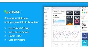 Admax - Responsive Bootstrap 4 Admin Template | Themeforest Website Templates and Themes