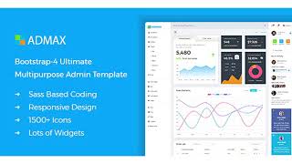 Admax - Responsive Bootstrap 4 Admin Template | Themeforest Website Templates and Themes