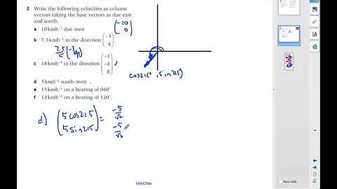 IB MAI HL - Velocity Vectors - Oxf Chap 3O - #2