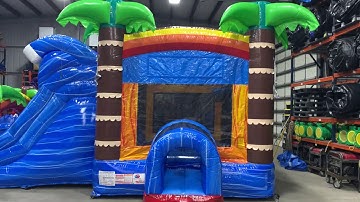 Tropical 3in1 combo bounce house rental