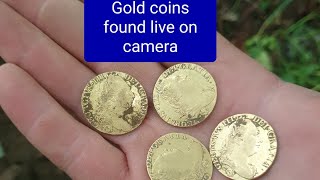 metal Detecting equinox finds gold coins in the woods amazing finds dug live