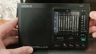 Прием на Sony ICF-7601 на родной телескоп