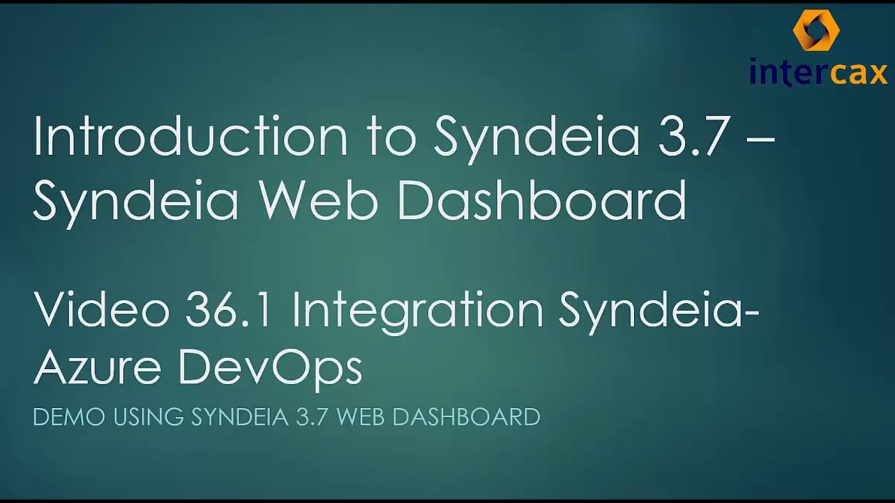 Syndeia - Azure DevOps Integration | Demo using Syndeia 3.7 Web Dashboard | Video 36.1