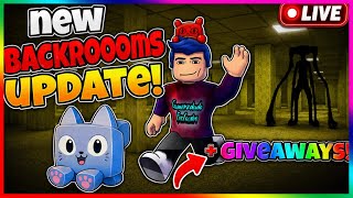 🔴 LIVE! NEW Backrooms Update + GIVEAWAYS! 🎁