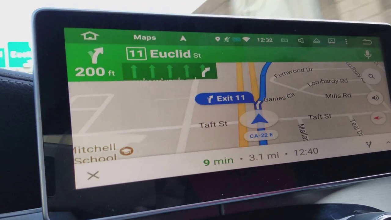 Using Google Map on 2015 Mercedes C300 W205 YouTube