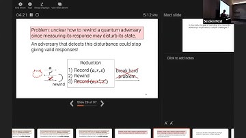 QIP 2022 | Post-Quantum Succinct Arguments: Breaking the Quantum Rewinding Barrier (Fermi Ma)