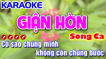 Giận Hờn 2 ( Ngọc Sơn ) Karaoke Nhạc Sống Song Ca- Tình Trần Organ