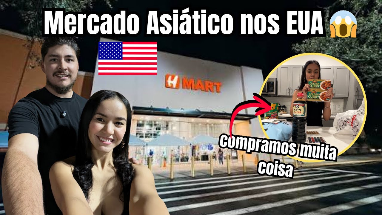 Conhecemos o Famoso H-Mart nos EUA! 🇺🇸🇯🇵🇰🇷