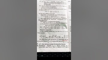 ❣️❣️Msc ll Semester Measure and integration previous year question paper solved 2019 external