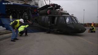 US military helicopters arrive in Greece 2017