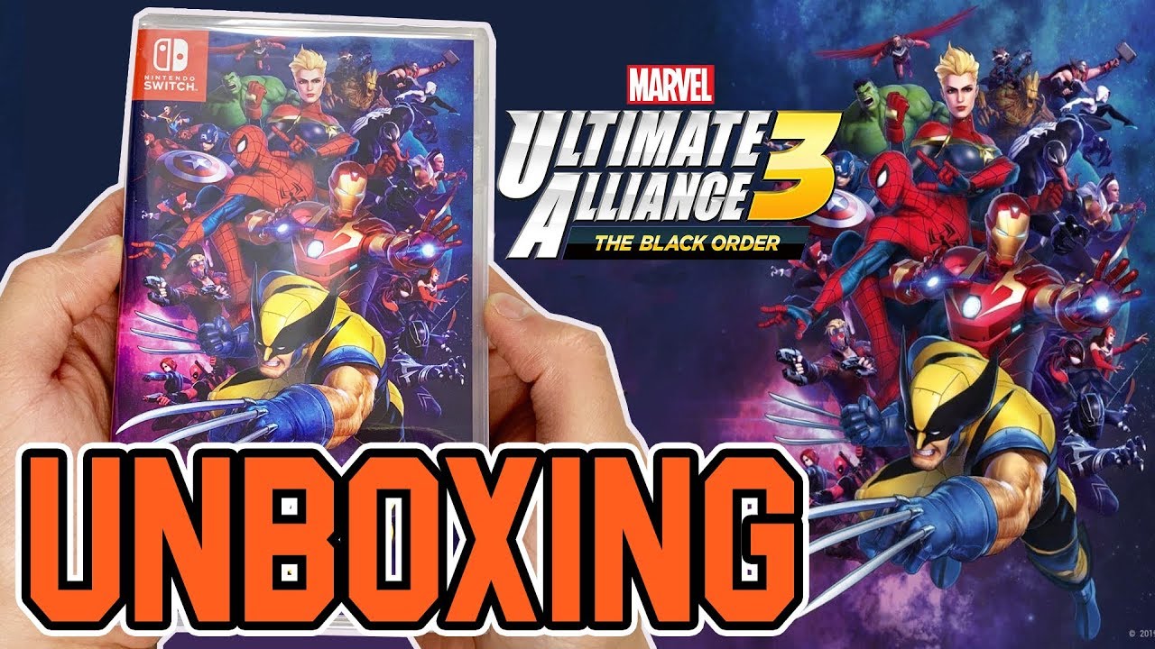 Marvel Ultimate Alliance 3 The Black Order Nintendo Switch Unboxing