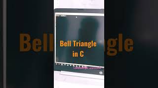 How to print Bell triangle in C language.