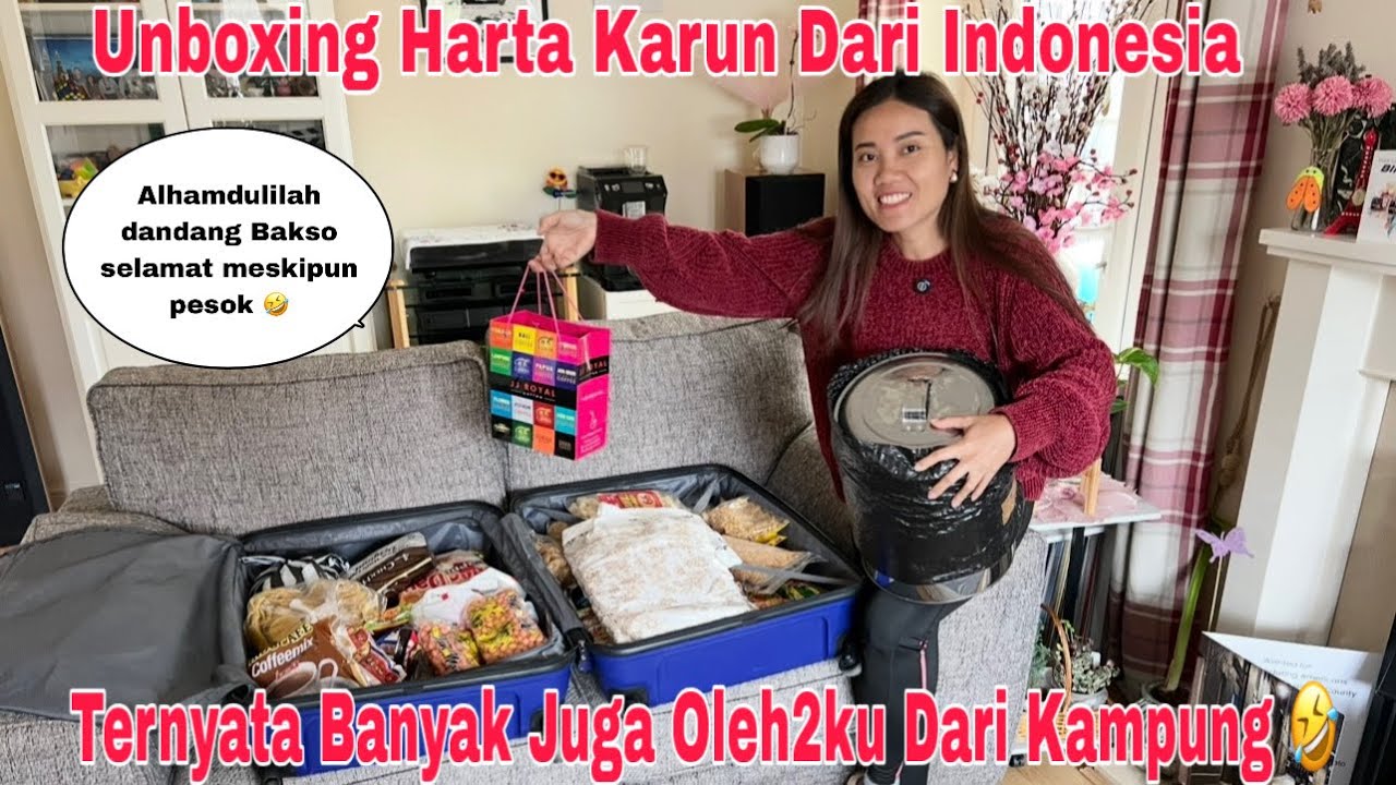 Unboxing Harta Karun Dari Indonesia! Alhamdulilah Dandang Bakso Selamat 🤣😅