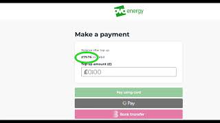 Ovo Energy have an unusual payment system on their website